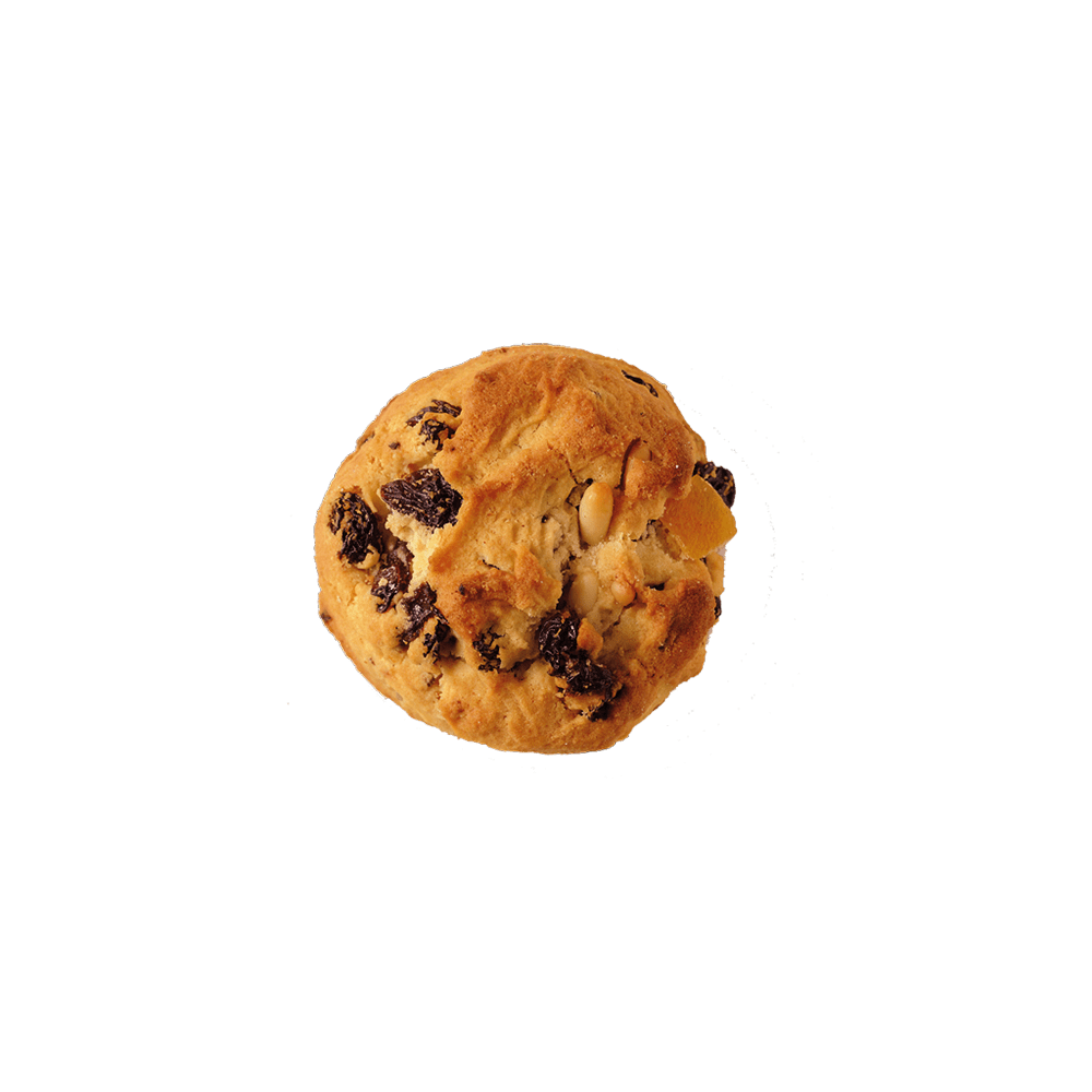 Печенье песочное с изюмом, апельсиновой цедрой, фруктами и кедровыми орехами PANDOLCINO A.G. Grondona 200 г