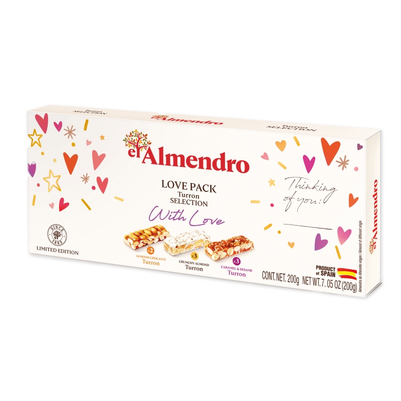 Набор-ассорти из 3 видов туррона подарочная упаковка 200 гр