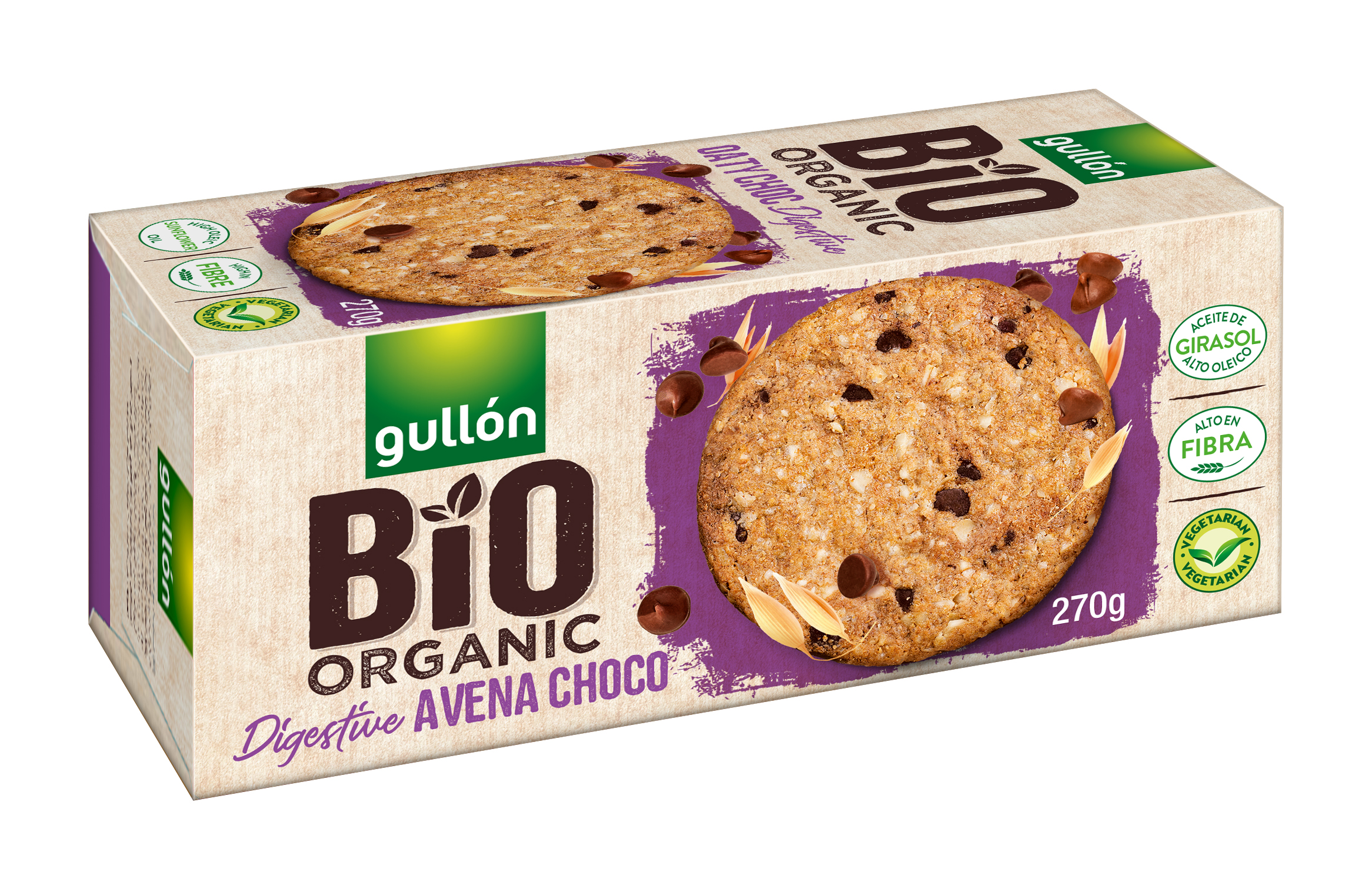 Органическое овсяное печенье с шоколадом 