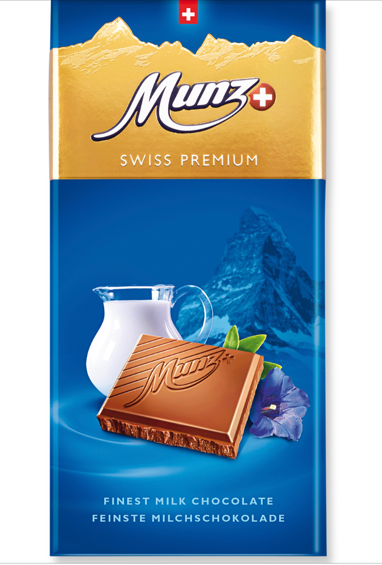 8000M Молочный шоколад MUNZ 100 г.