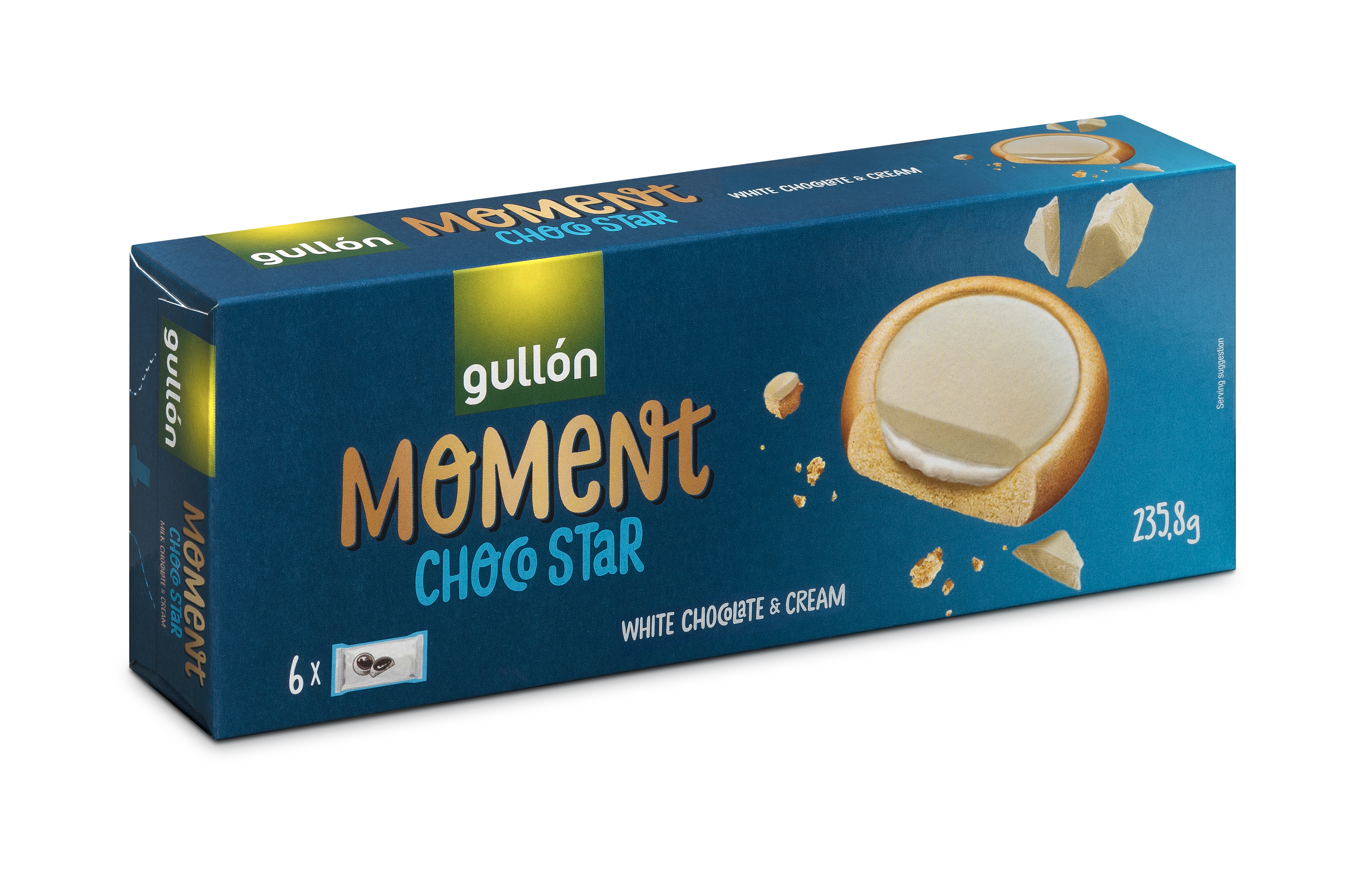 Тарталетки Moment со сливочной начинкой и белым шоколадом 