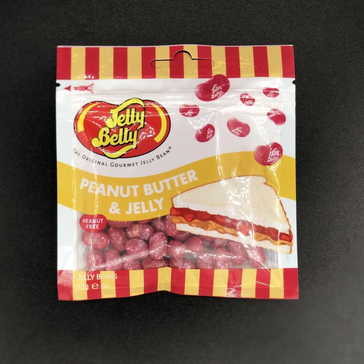 Драже жевательное "Jelly Belly" арахисовое масло и желе 70 г пакет