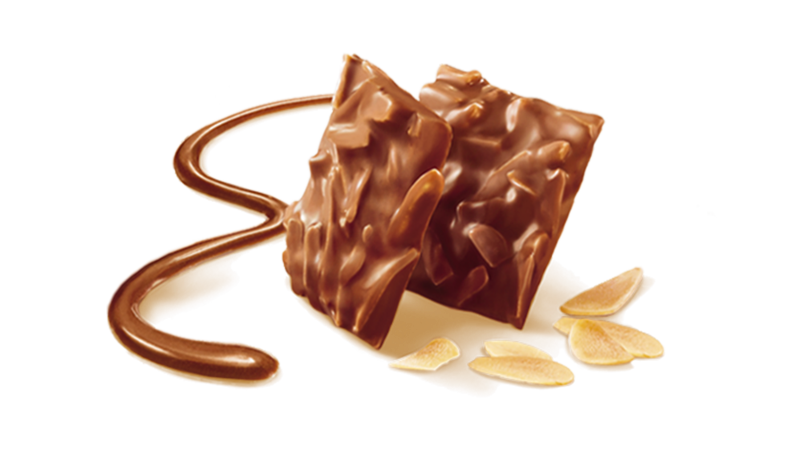 Печенье Kambly "Rocher aux Amandes"c миндалем и молочным шоколадом 80 г.