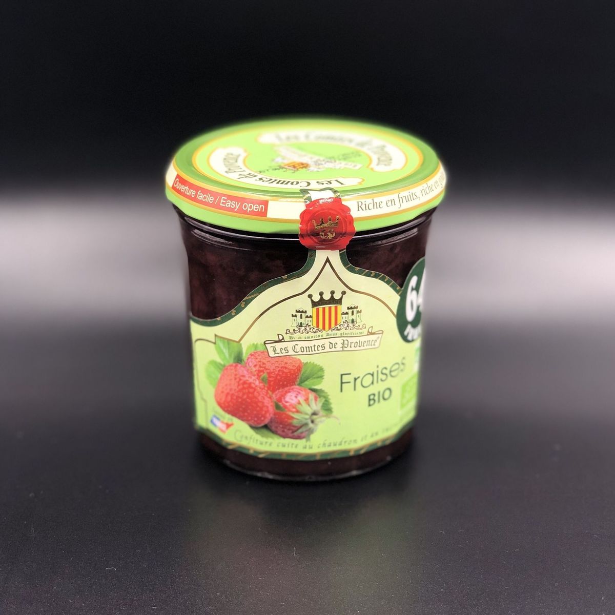 Джем Les Comtes de Provence из клубники Organic 350г, 64% фруктов