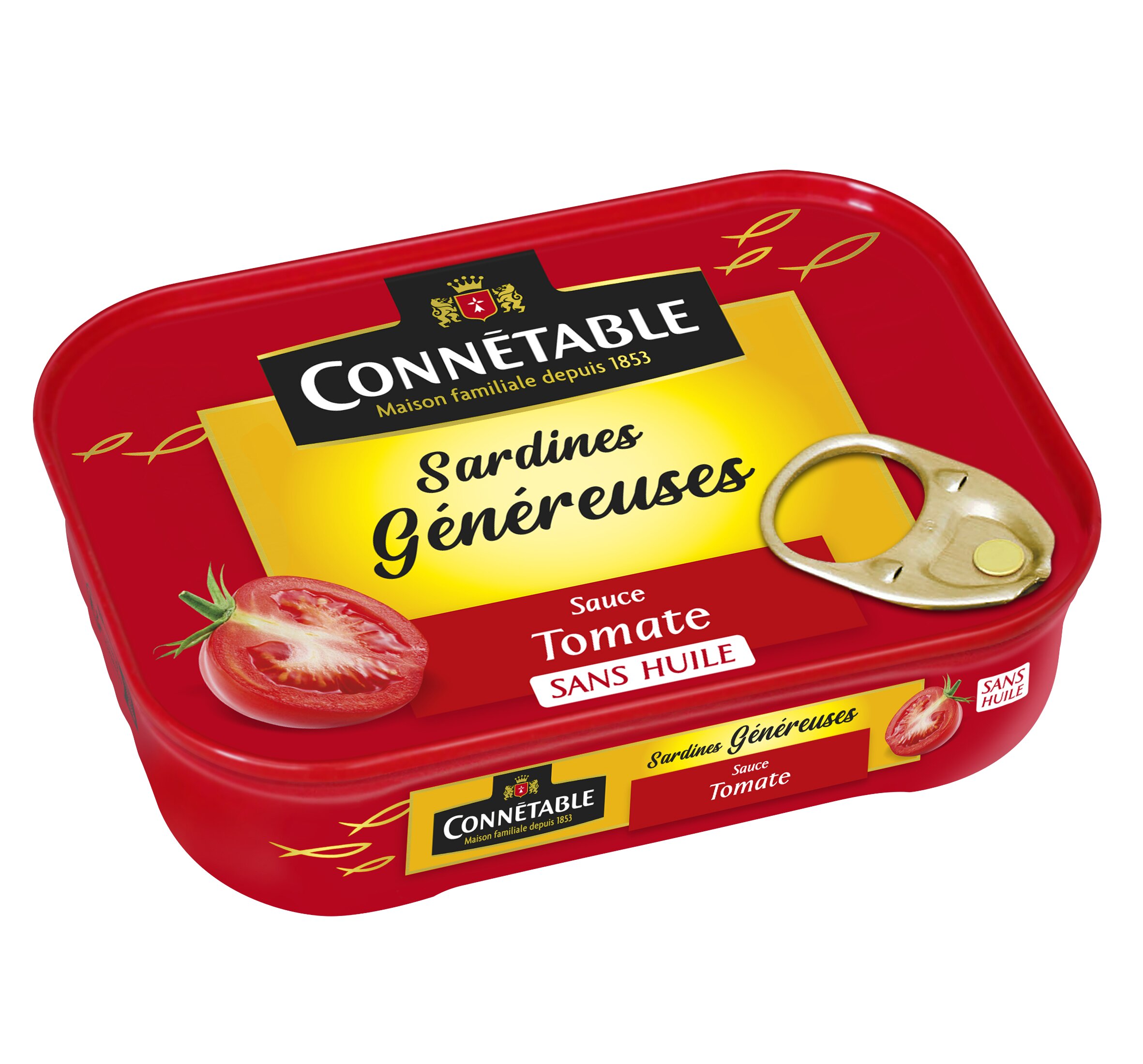 Connetable Сардины GENEREUSE в томатном соусе 140г⠀