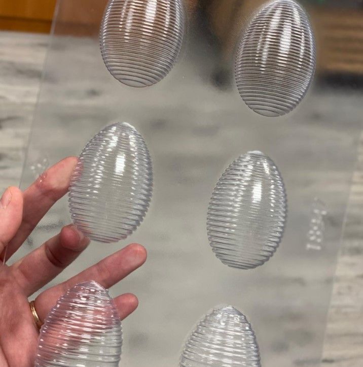 Пластиковая форма "Яйца" 7 см рельефные, Вальрона