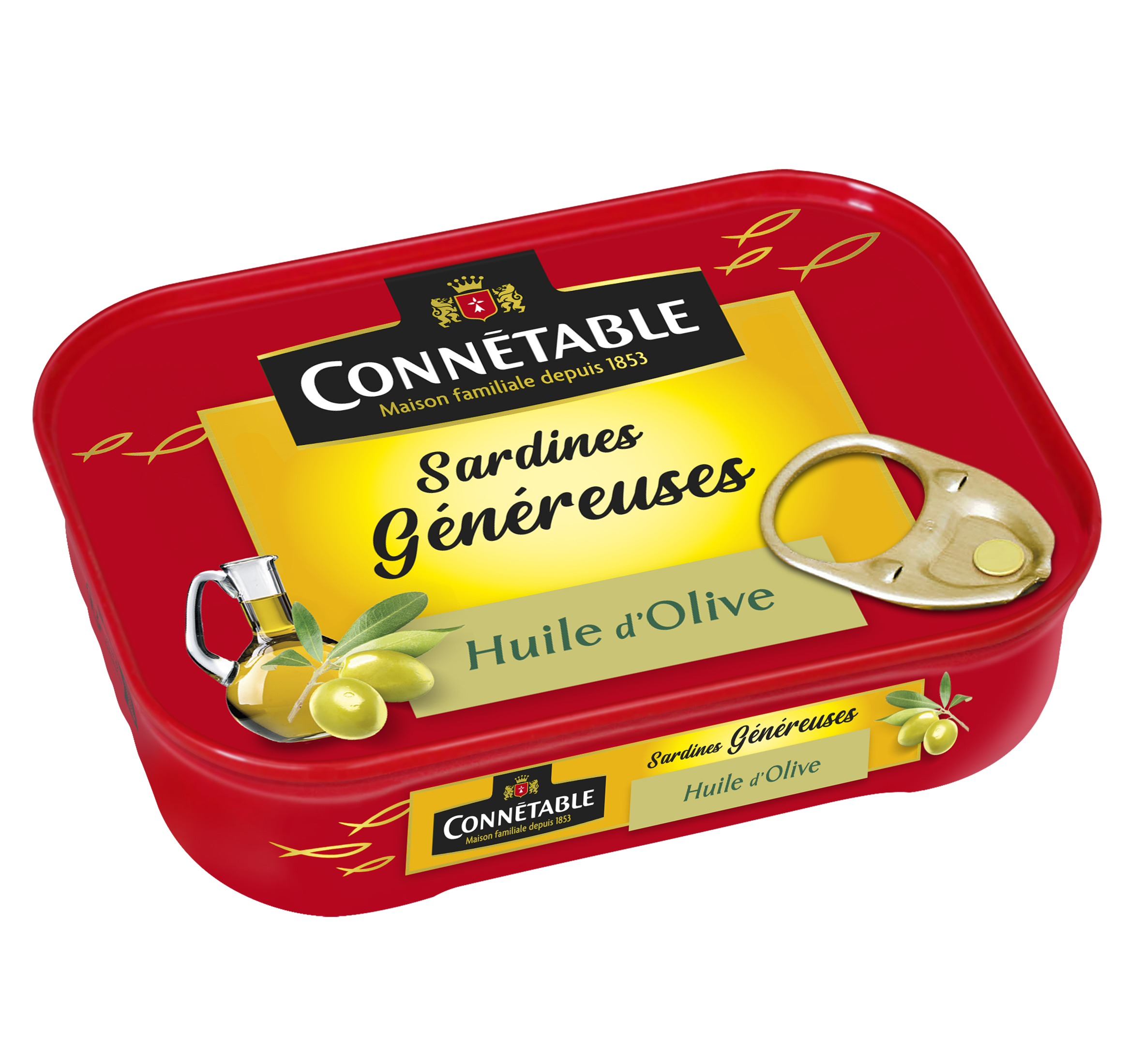 Connetable Сардины GENEREUSE в оливковом масле 140г⠀