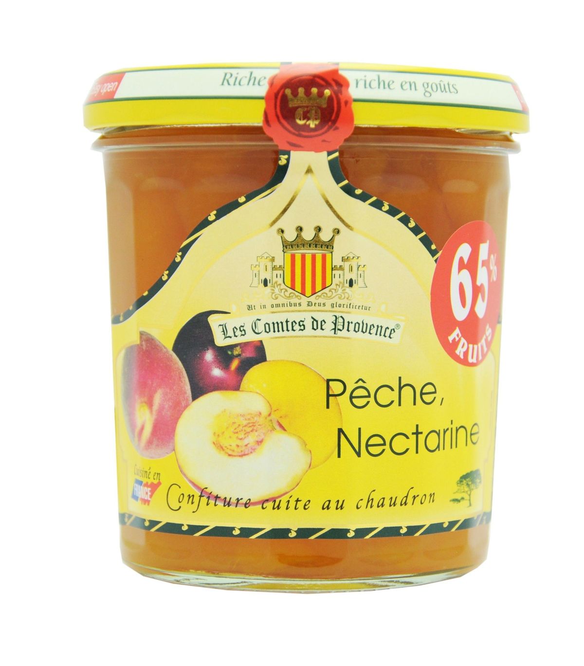 Джем Les Comtes de Provence из персика и нектарина 340гр, 65% фруктов