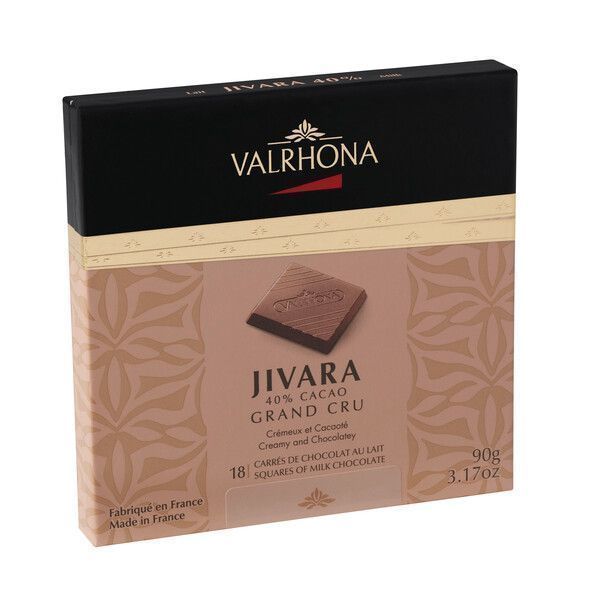 Карре из молочного шоколада Valrhona Живара 40% 90 гр