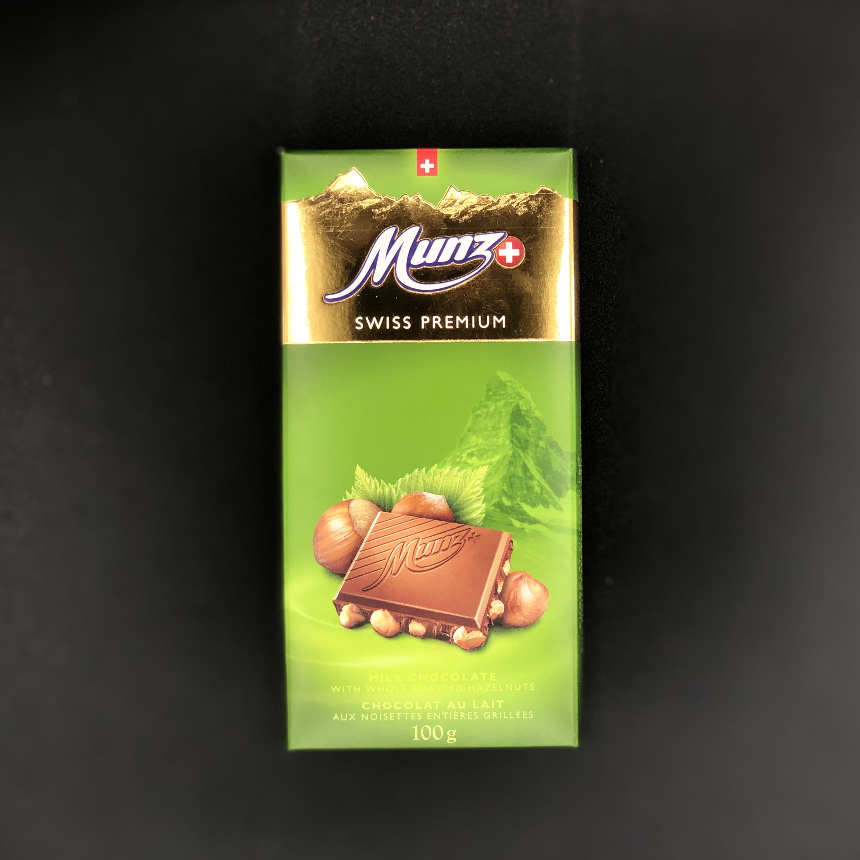 Молочный шоколад MUNZ с обжаренным фундуком 100г